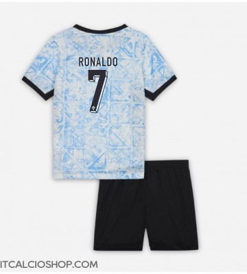 Portogallo Cristiano Ronaldo #7 Seconda Maglia Bambino Europei 2024 Manica Corta (+ Pantaloni corti)